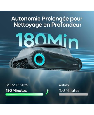 Aiper Scuba S1(Version 2025) Robot Piscine Nettoyage des Parois et de la Ligne d'eau, Contrôle par App