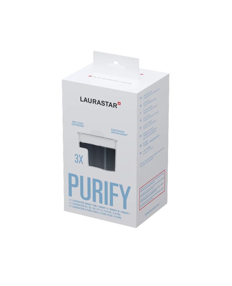 LAURASTAR Pack de 3 cartouches anticalcaires