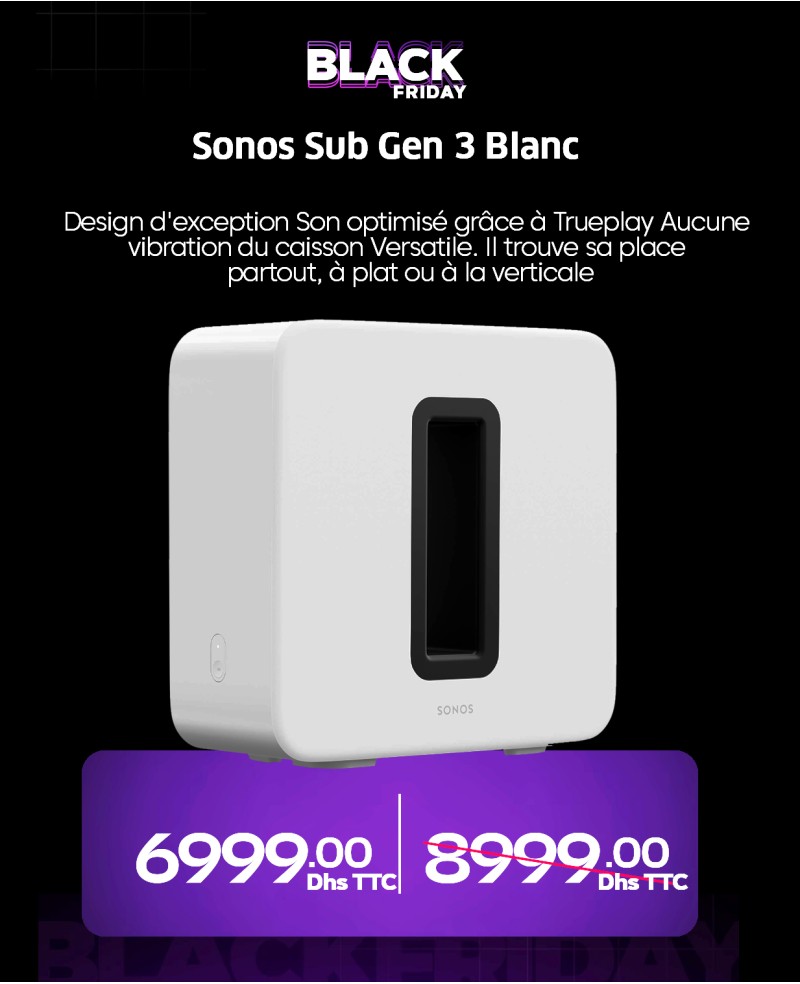 - Sonos Sub Gen 3
