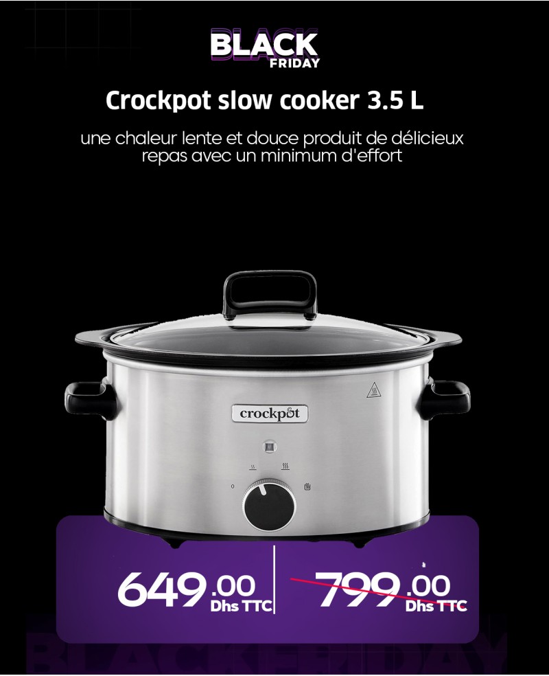 Crockpot slow cooker 3.5 L