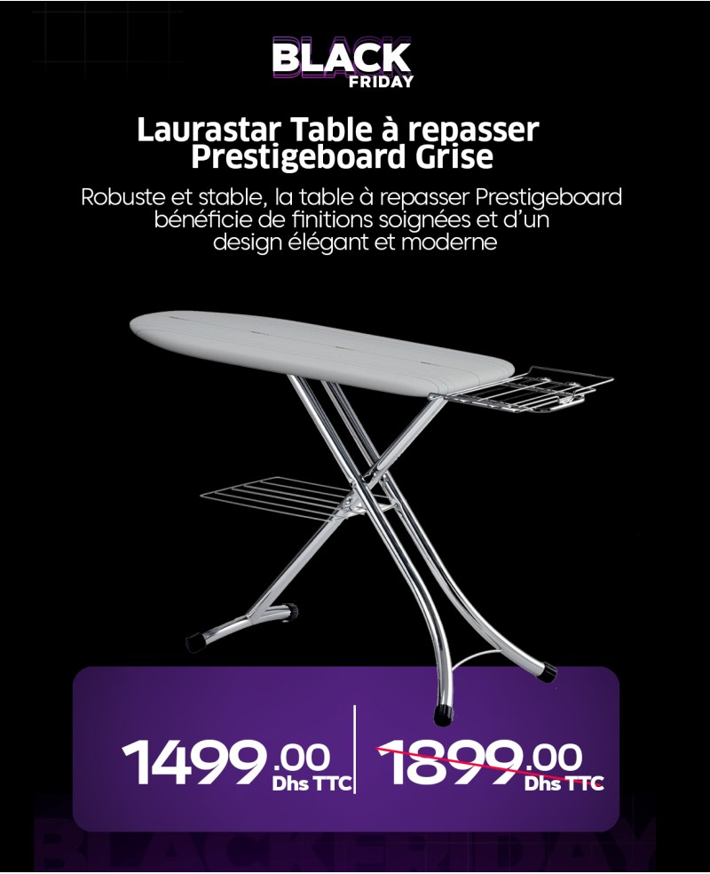 Laurastar Table à repasser Prestigeboard Grise