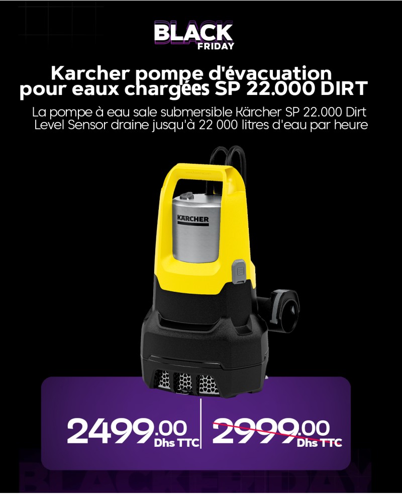 - Karcher pompe d'évacuation pour eaux chargées SP 22.000 DIRT