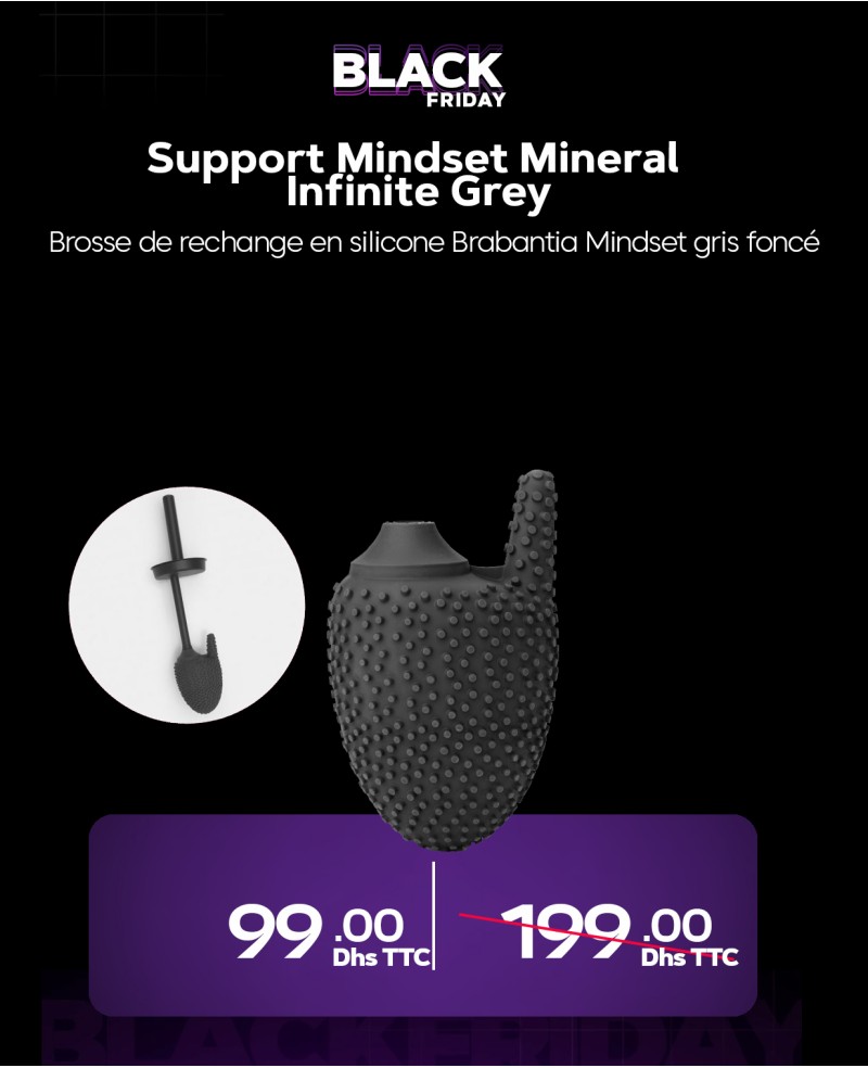 Brabantia Brosse de rechange Mindset gris foncé