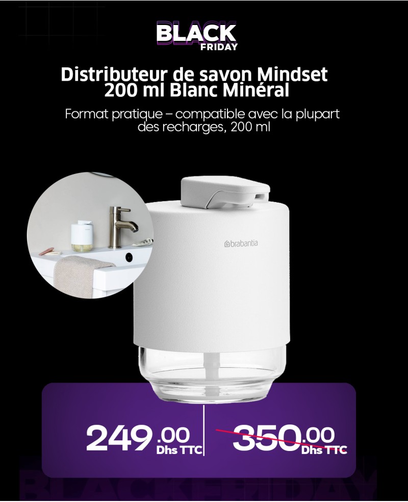 Brabantia Distributeur savon 200 ml  Mindset