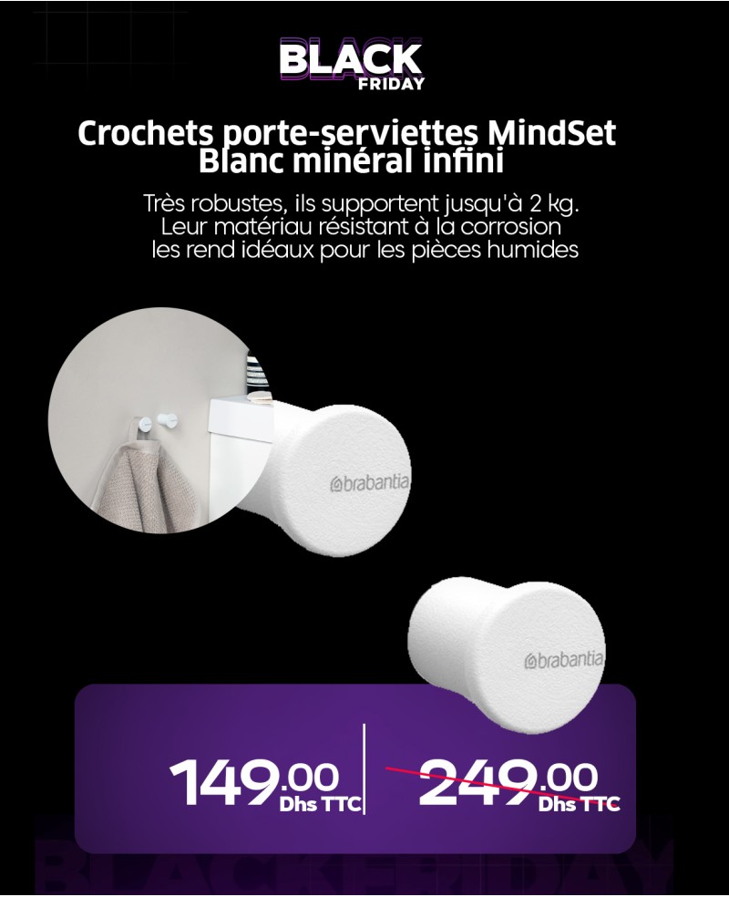 Brabantia Crochets porte-serviettes Mindset