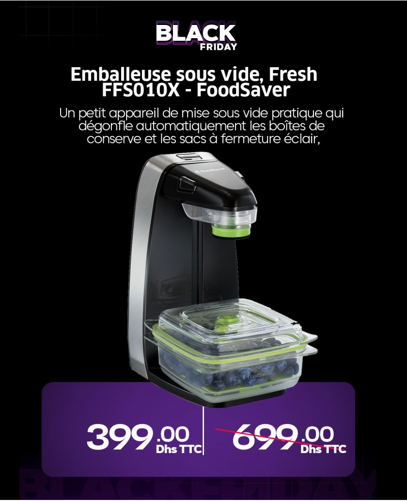 Emballeuse sous vide, Fresh FFS010X - FoodSaver