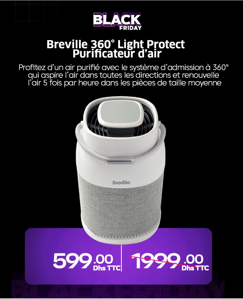 Purificateur d'air Breville 360° Light Protect
