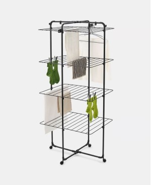 Brabantia HangOn Tower Drying Rack 30m Matt Black