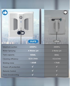Hutt Robot Nettoyeur vitre télécommandé A1