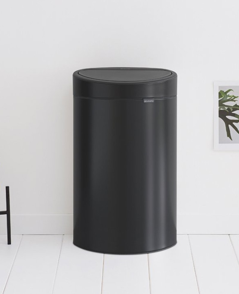 Brabantia Touch Bin New, 40 litre, Matt Black